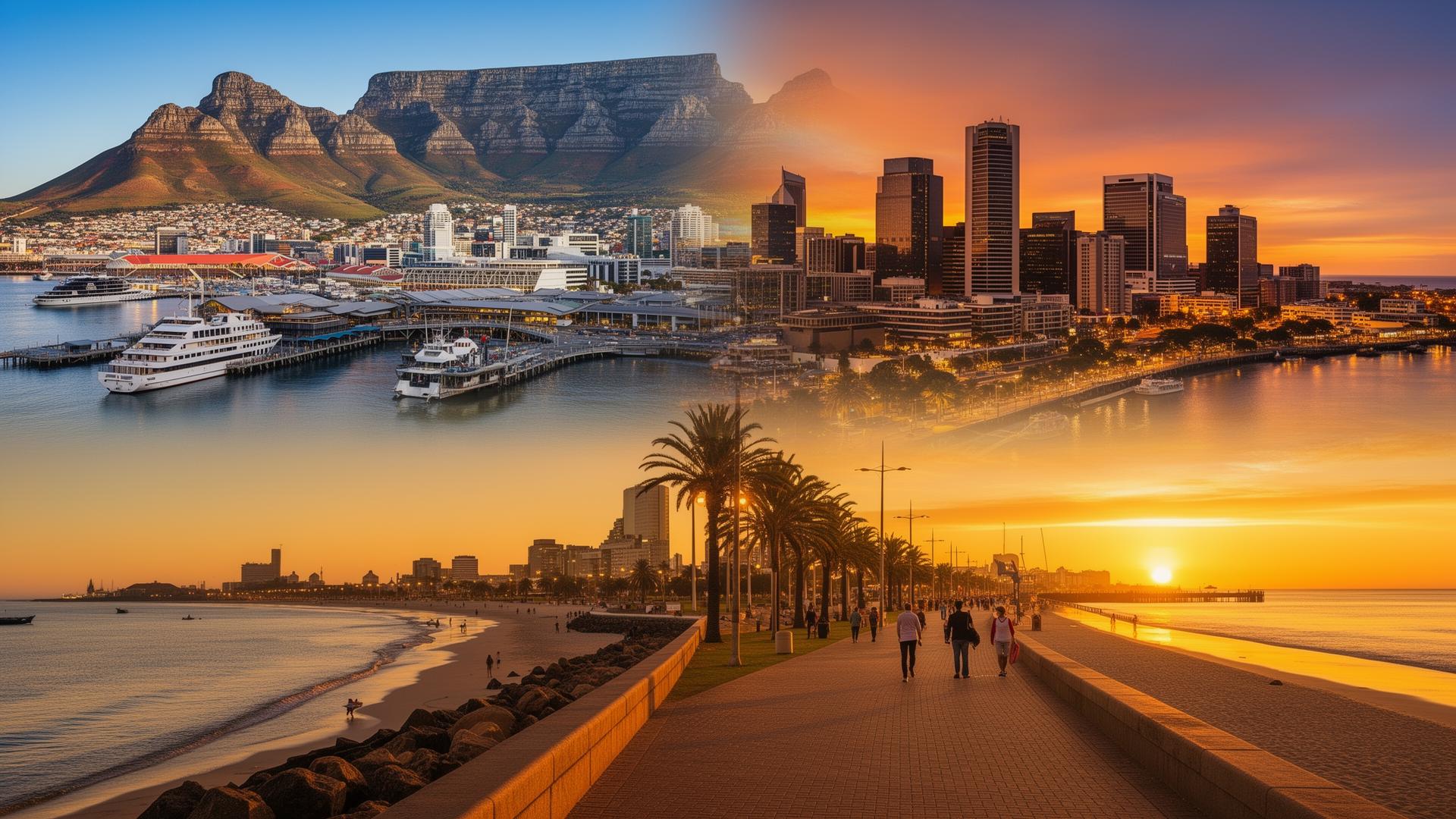 South African host cities skyline